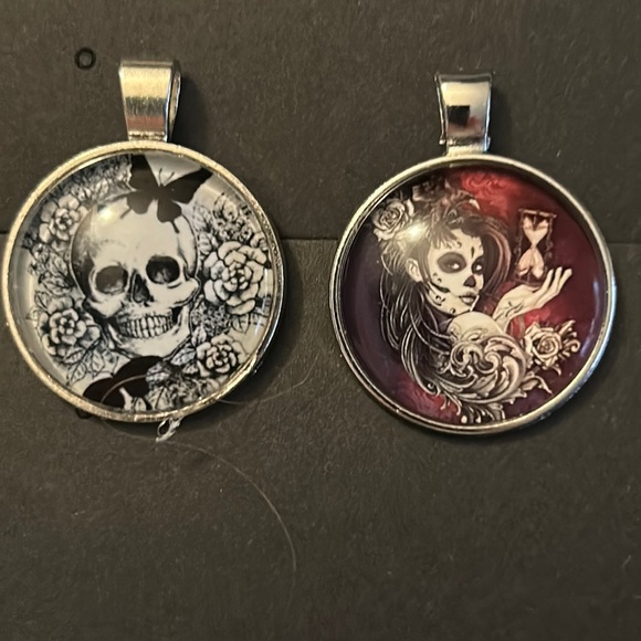 handmade Jewelry - Gothic skull pendants